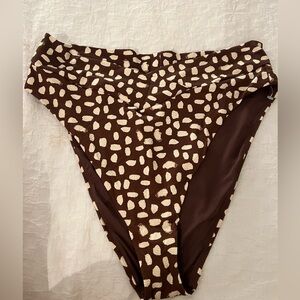 Never worn aerie highwaisted cheeky bikini bottoms XXL